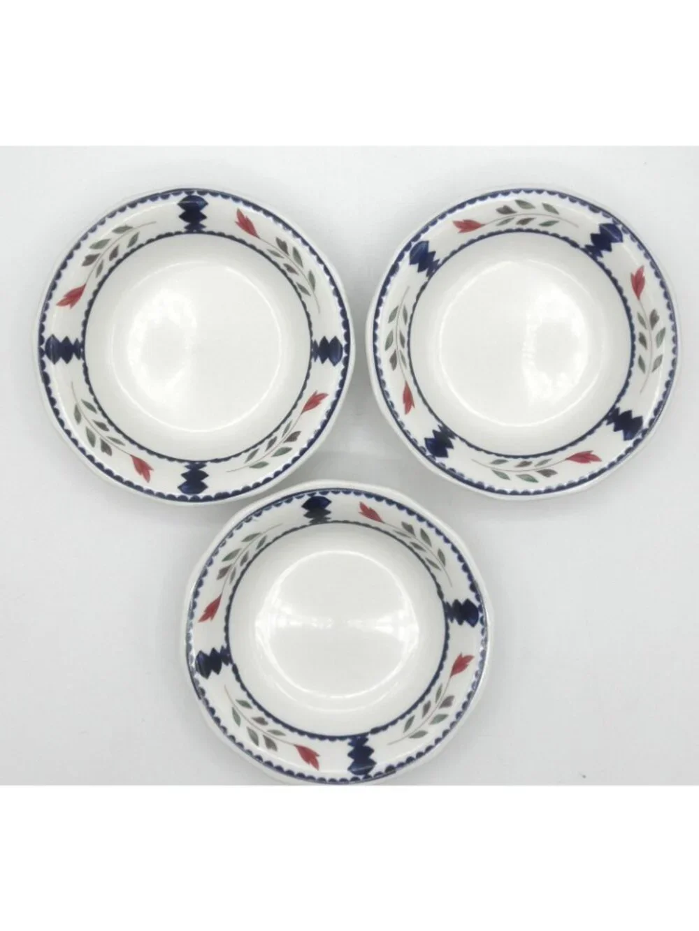 Lancaster by Adams 5-3/4 Inch Fruit Dessert Sauce Bowls Set of 3 Pattern: ADALAN